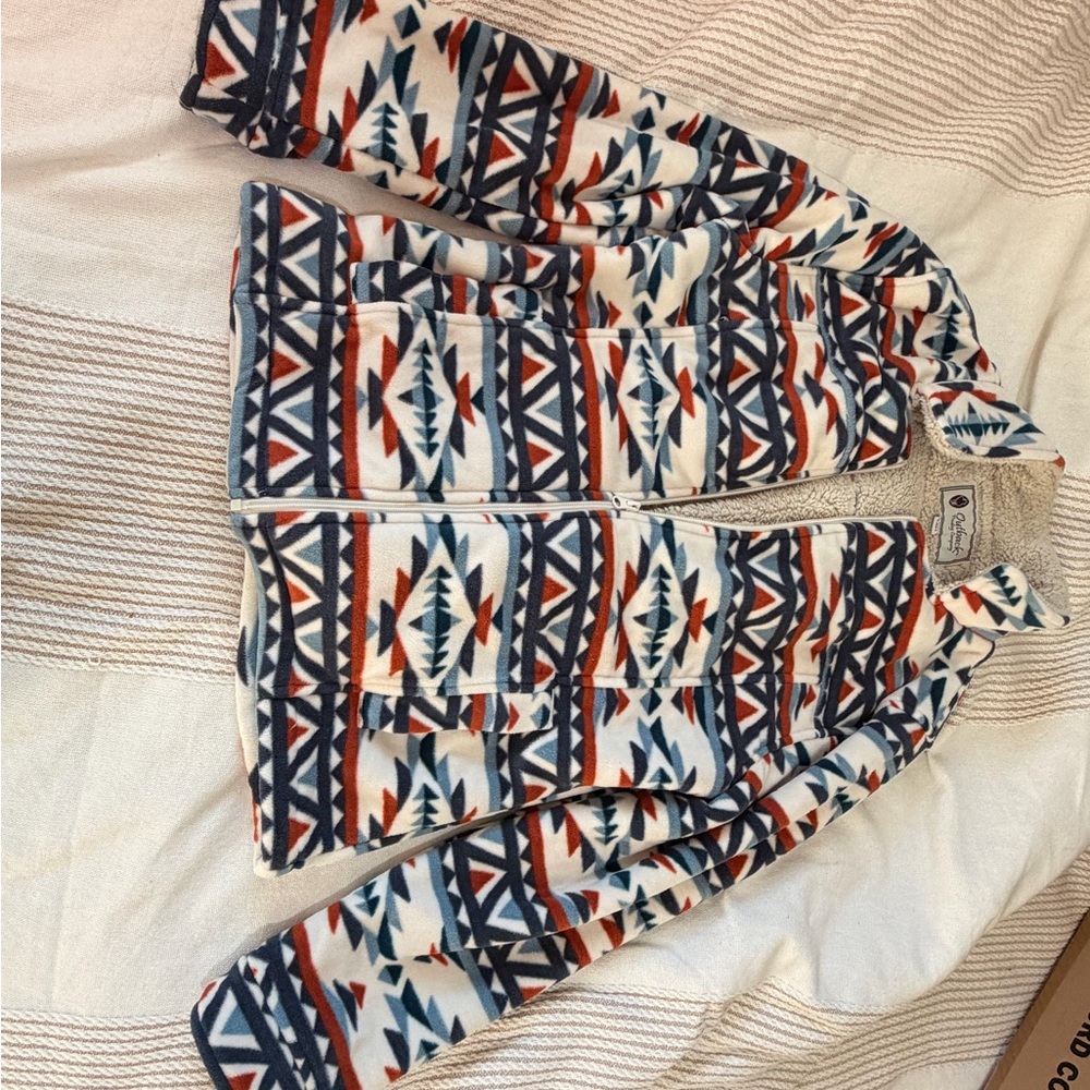 Tribal Pattern Fleece Jacket - image 1